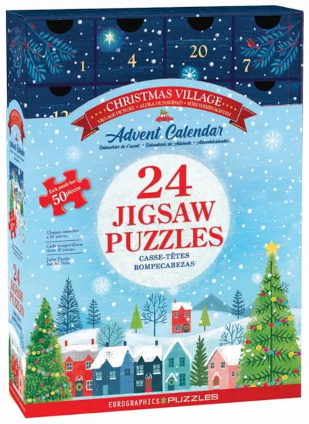 Advent Calendar - Christmas Village - 24 Puzzles