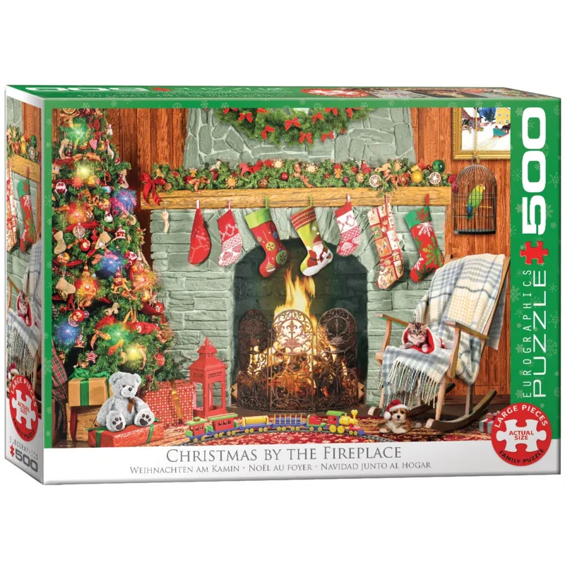 XXL Pieces - Christmas by the Fireplace