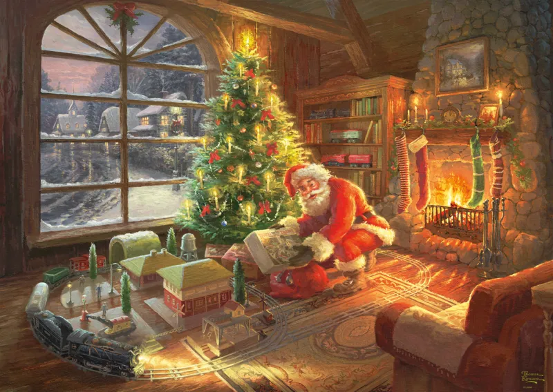 Thomas Kinkade - Santa Claus is Here!