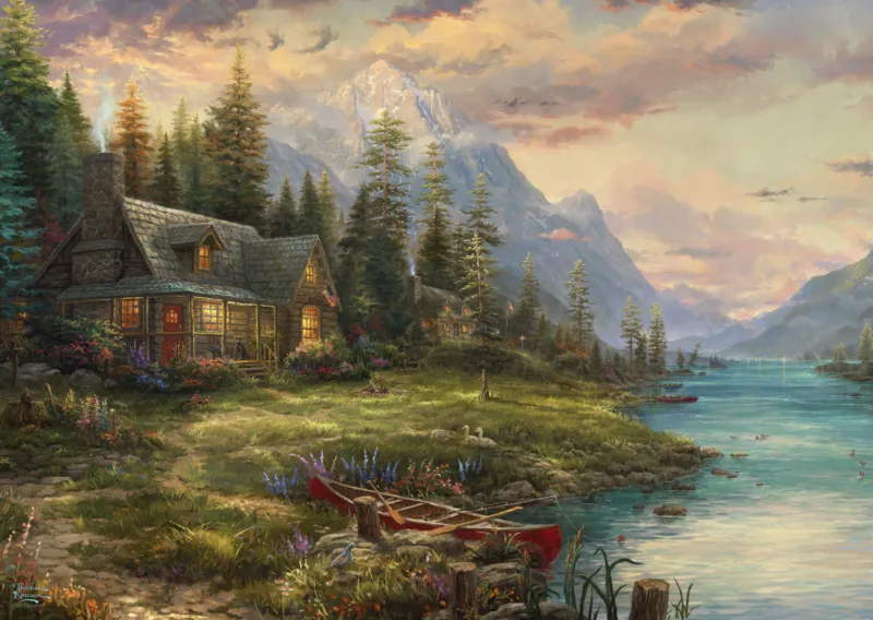 Thomas Kinkade - Father's Day Outing