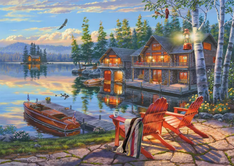 The Banks of Loon Lake, New York
