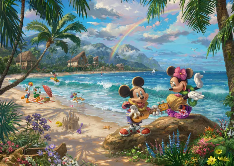 Mickey and Minnie in Hawaii