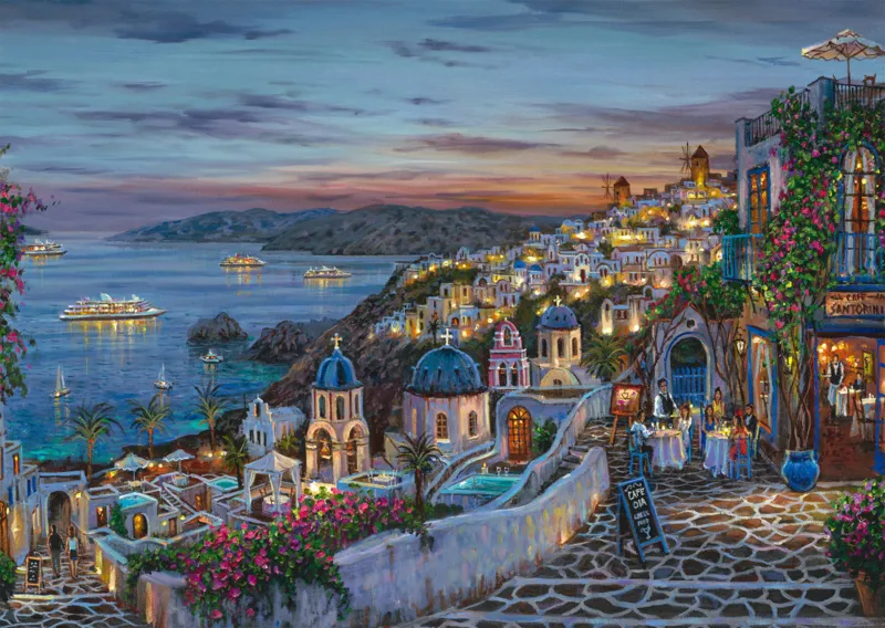 Sunset over Santorin