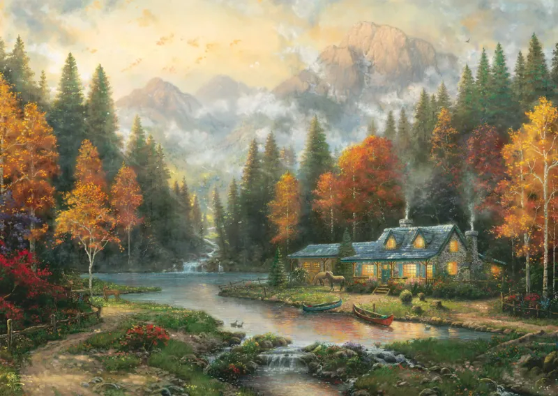 Autumn Evening at the Lake