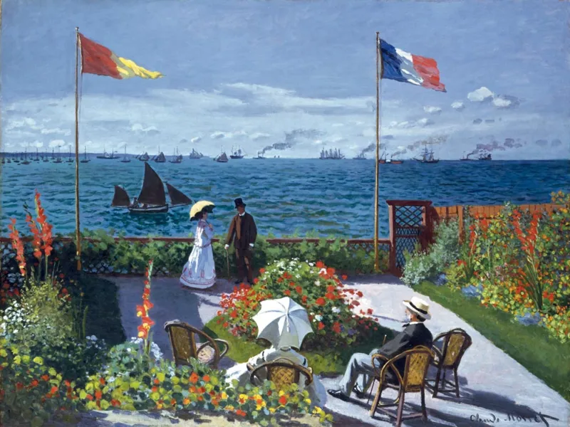 Handgeschnittenes Holzpuzzle - Terrasse In Sainte Adresse