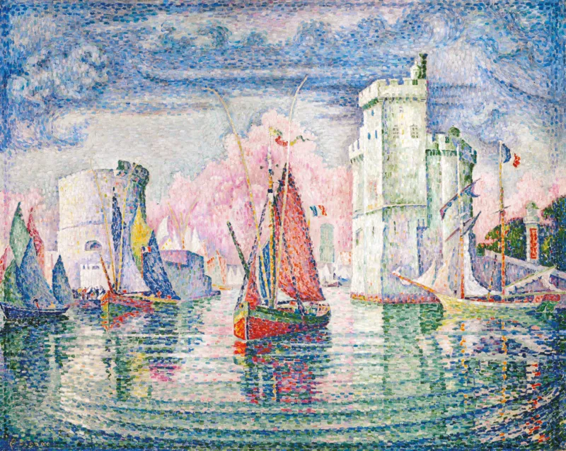 Handgeschnittenes Holzpuzzle - Eingang Zum Hafen Von La Rochelle