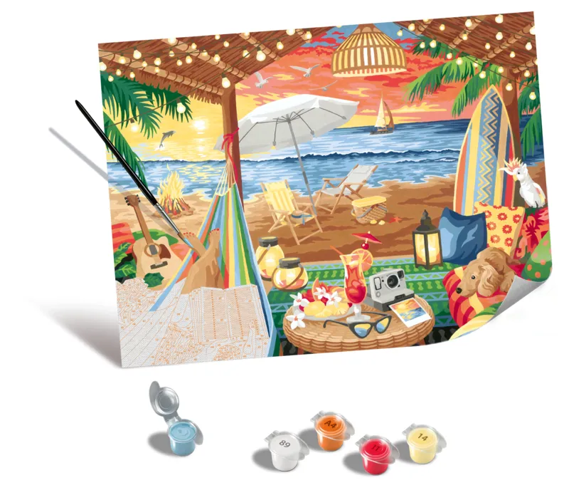 Paint by Number - CreArt Edition Canvases - Cozy Cabana
