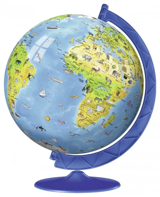 3D Jigsaw Puzzle - World Map in Spanish