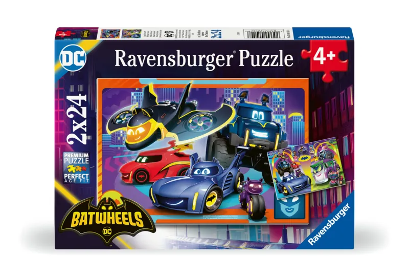 2 Puzzles - The Batwheels in Action
