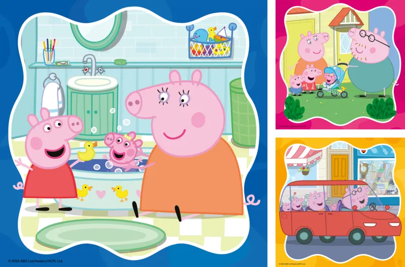 3 Puzzles - Family First! - Peppa Pig