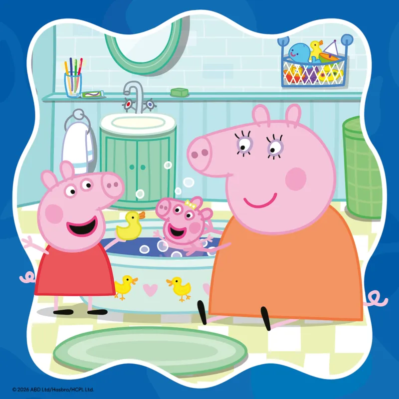 3 Puzzles - Family First! - Peppa Pig