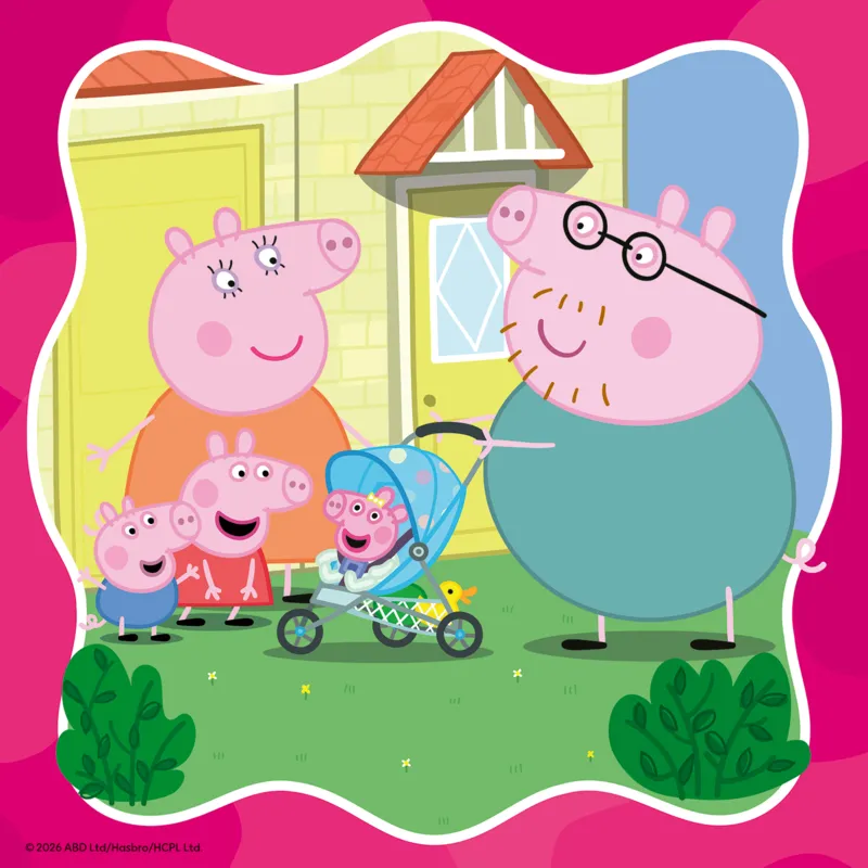 3 Puzzles - Family First! - Peppa Pig