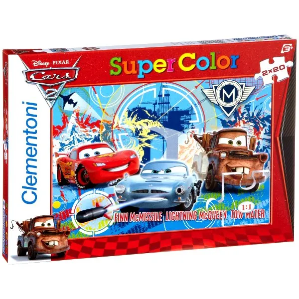 Jigsaw Puzzle - 2 x 20 Pieces - Cars 2 : Race Around the World