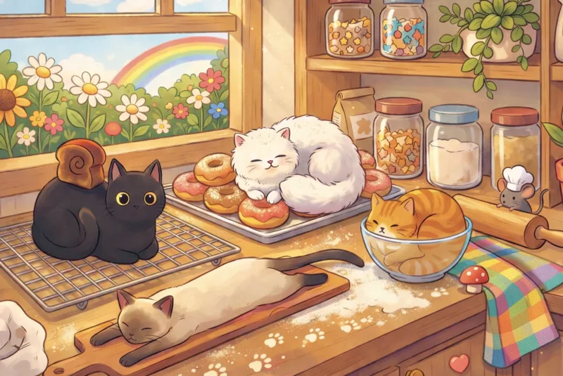 Naughty kittens