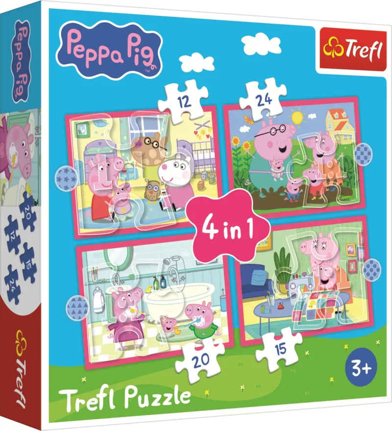 4 Puzzles - Peppa Loves Adventures
