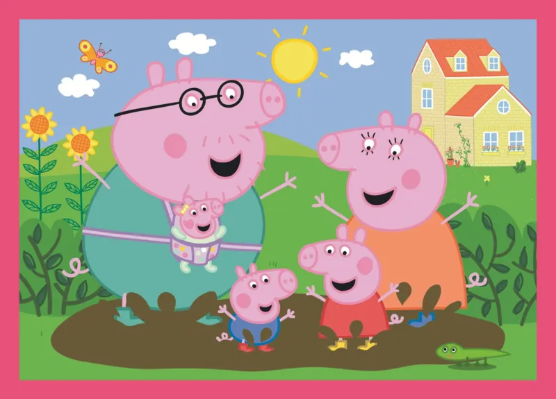 4 Puzzles - Peppa Loves Adventures