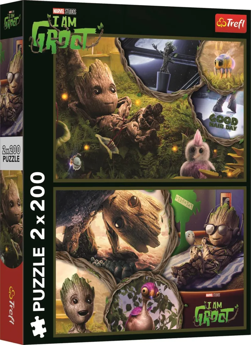2 Puzzles - Ich Bin Groot - Marvel Guardians Of The Galaxy