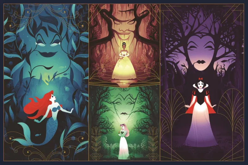 2 Puzzles - Enchanting princesses - Disney Princess