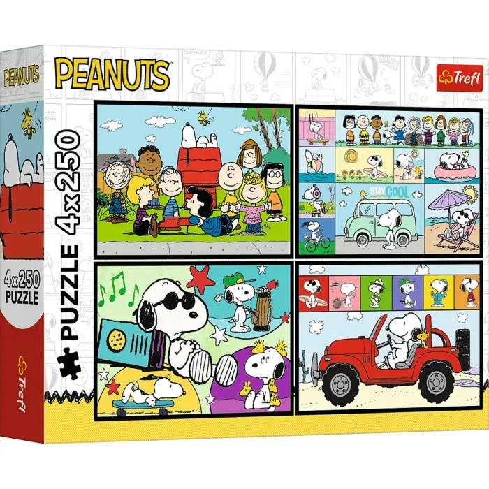 4 Puzzles - Peanuts adventures