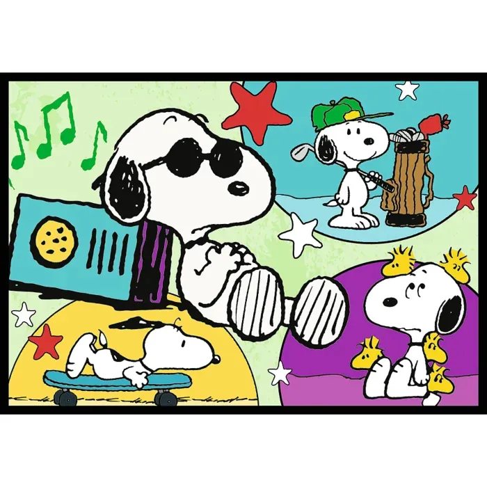 4 Puzzles - Peanuts adventures