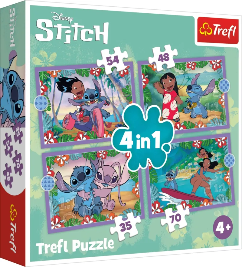 4 Puzzles - Lilo&Stitch's crazy day