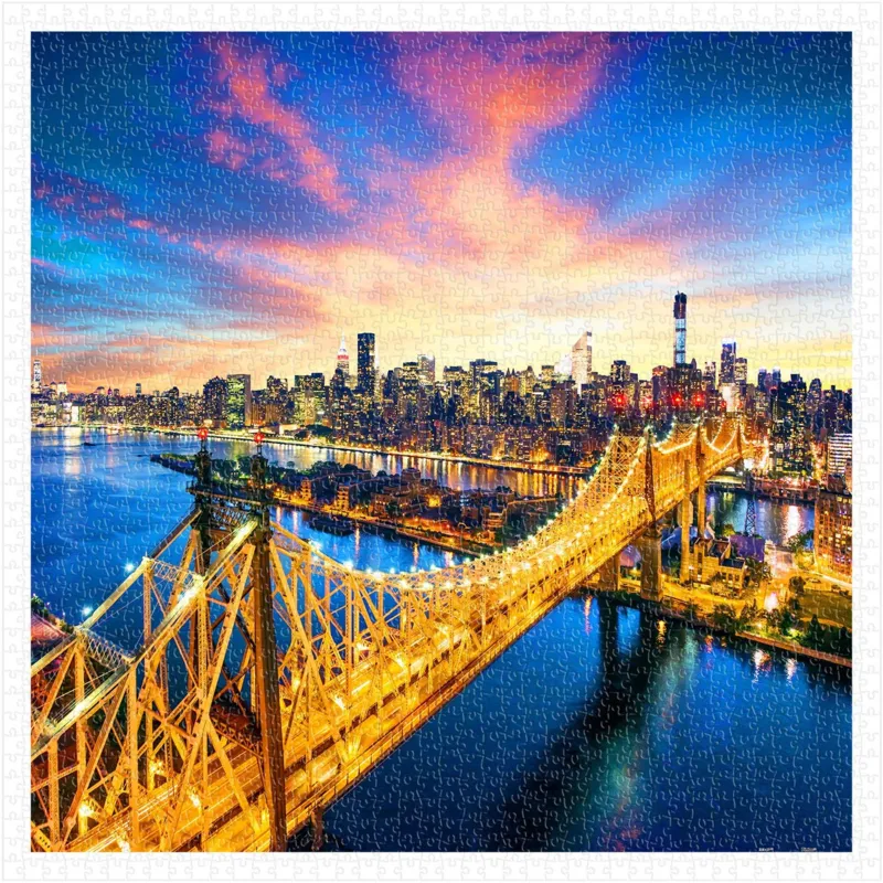 Plastic Puzzle - Manhattan with Queensboro Bridge, New York