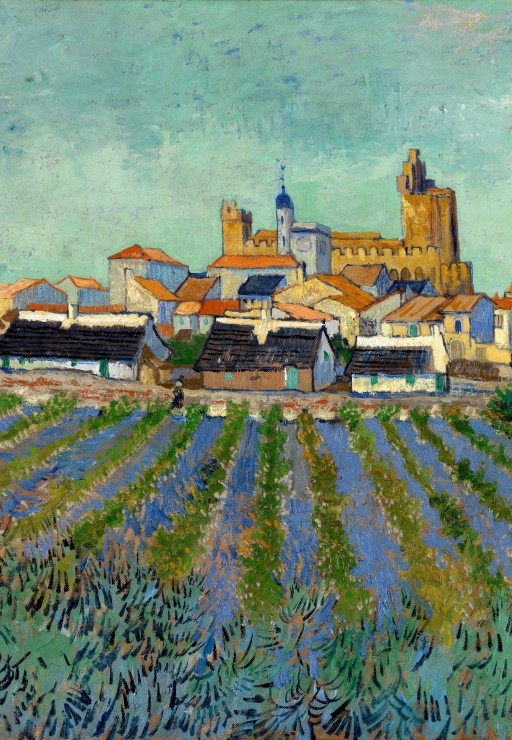 Van Gogh - View of Saintes-Maries-de-la-Mer, 1888