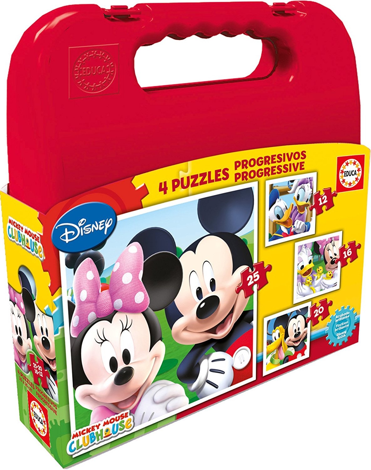 Educa - 4 Jigsaw Puzzles - Mickey Mouse Club House - 12 pieces - Educa ...
