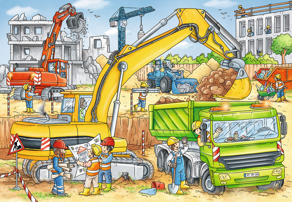 2 Jigsaw Puzzles - Construction - Ravensburger - 24 pieces | jig…