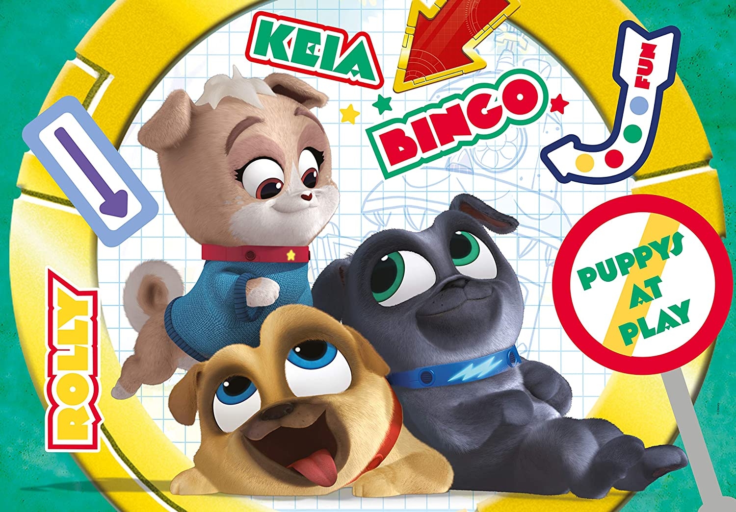 Clementoni - Puppy Dog Pals Supercolor Puzzle - 104 pieces - Clementoni ...