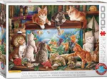 Cats by Aquarium