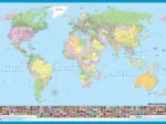 World map (in Turkish)