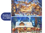 2 puzzles - Twilight Winter Village- Winter's Oasis