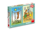 2 Puzzles - Doggie & Pussycat