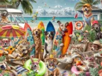 Dogs and Cats at the Beach