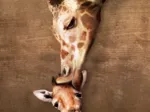 XXL Pieces - Giraffe Mother's Kiss