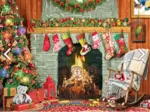 XXL Pieces - Christmas by the Fireplace