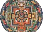 Handgeschnittenes Holzpuzzle - Vajrabhairava Mandala Aus Tibet