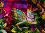 Chameleon - Highlight Puzzle - Colorful Animals