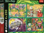 4 Puzzles - The Twisted World Of Rick And Morty