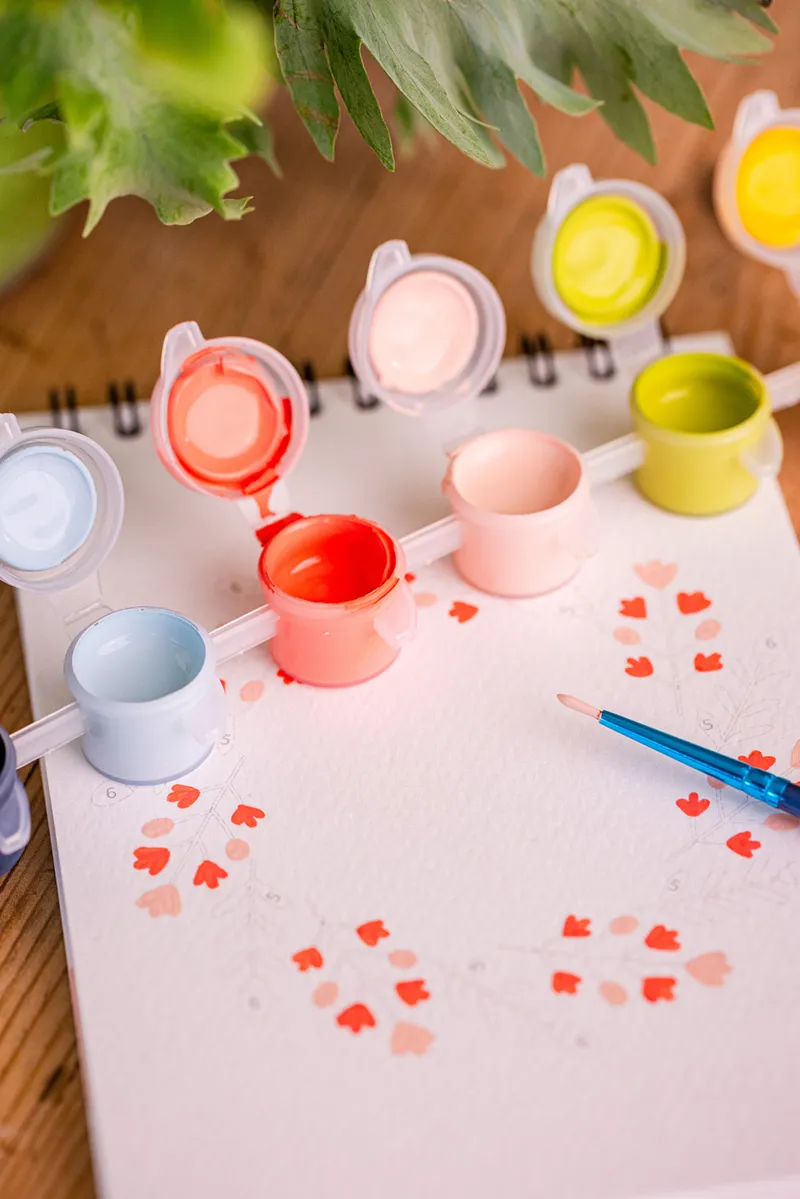 Paint by Numbers - Couronnes Fleuries