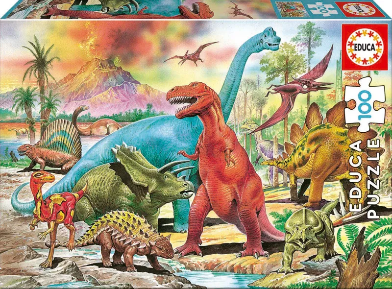 Jigsaw Puzzle - 100 Pieces - Dinosaurs