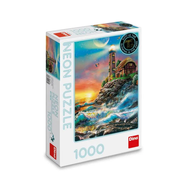 Neon Puzzle - Lighthouse