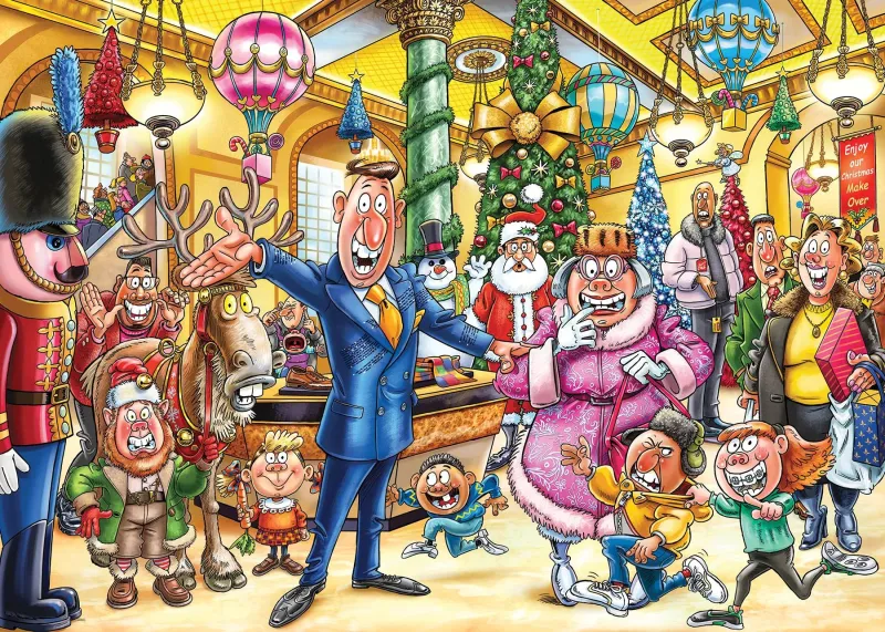2 Puzzles - Wasgij Christmas 21 - A Very Merry Makeover!