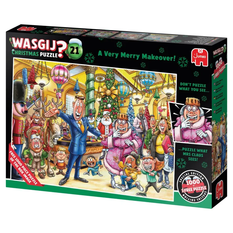 2 Puzzles - Wasgij Christmas 21 - A Very Merry Makeover!