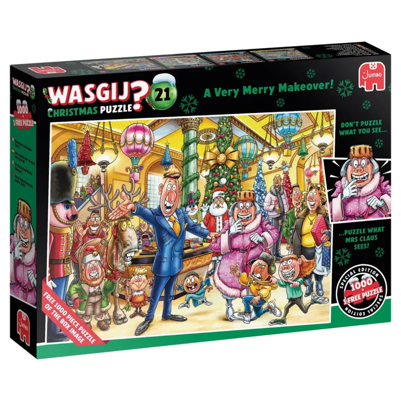 2 Puzzles - Wasgij Christmas 21 - A Very Merry Makeover!