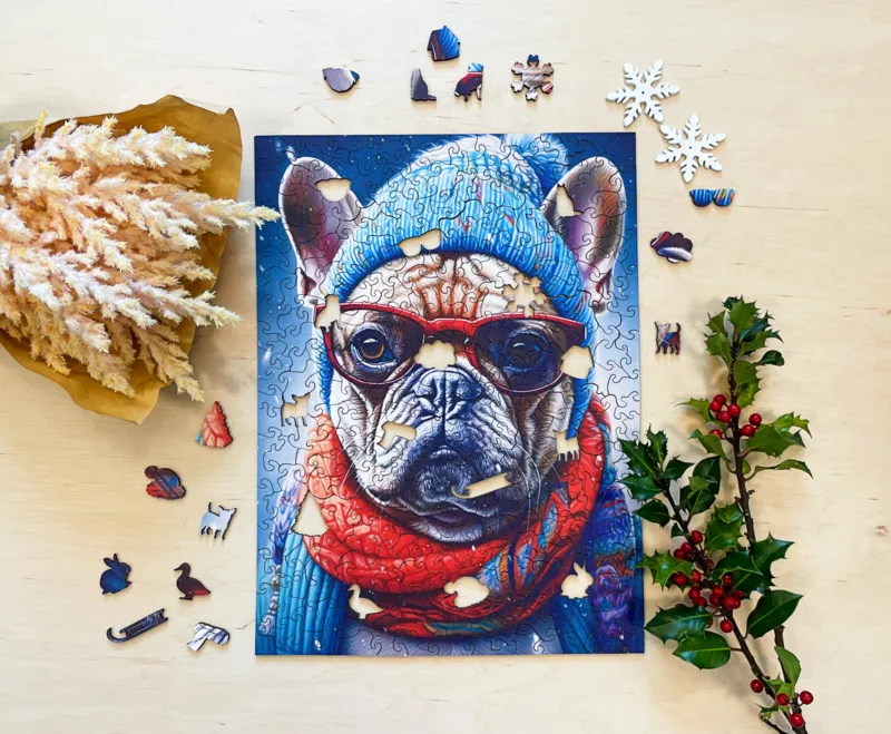 Wooden Puzzle - Gustav Grumpy Bulldog