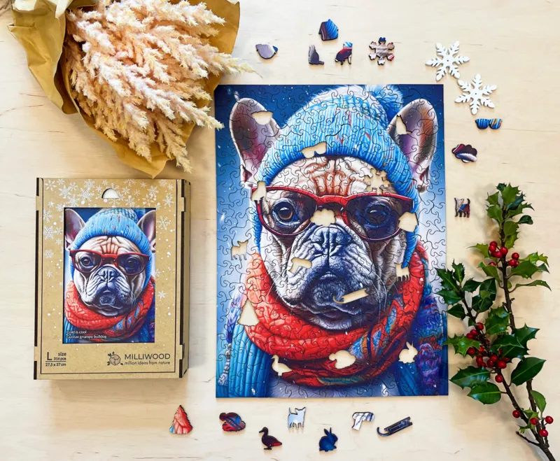 Wooden Puzzle - Gustav Grumpy Bulldog