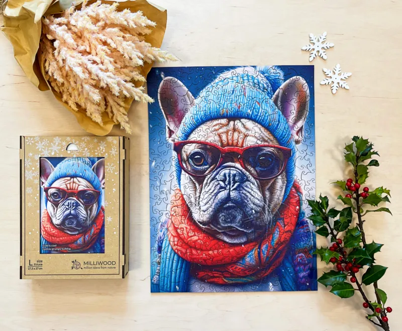 Wooden Puzzle - Gustav Grumpy Bulldog