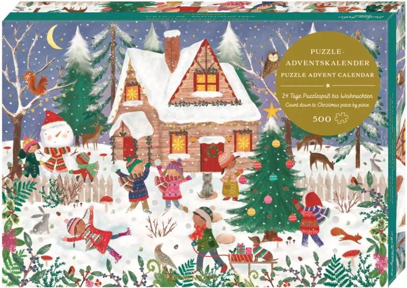 Adventskalender Puzzle - Frohe Feiertage